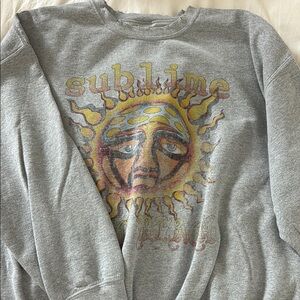 Urban Outfitters Gray Sweatshirt with Graphic Design